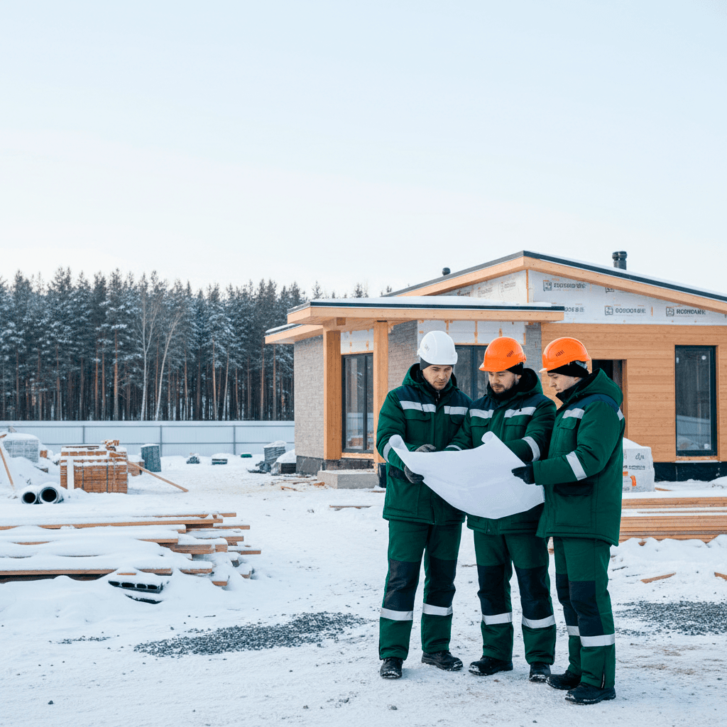 Собственная бригада СТРОЙ.К на объекте