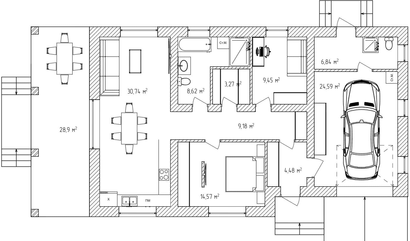 Кирпичный дом 111,74 м² в Благовещенске — фото 4
