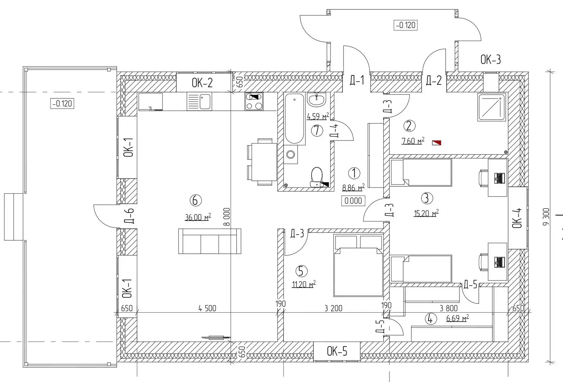 Кирпичный дом 90,14 м² в Благовещенске — фото 3